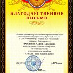 Фролова Юлия Павловна