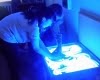 Занятие в сенсорной комнате «Песочные картины»