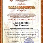 Малышкина Вера Ивановна Малышкина Вера Ивановна