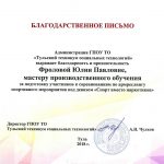 Фролова Юлия Павловна