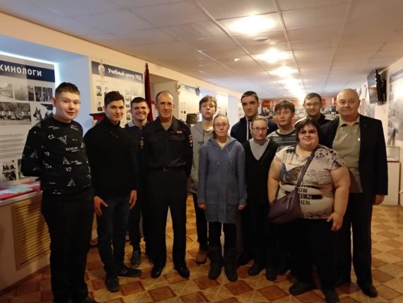 Музейное занятие, проводимое Центром профессиональной подготовки УМВД России по Тульской области