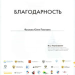 Фролова Юлия Павловна