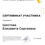 Шестова Елизавета Сергеевна Шестова Елизавета Сергеевна