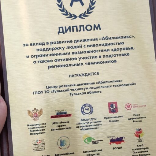 Дипломом Министерства просвещения Российской Федерации Дипломом Министерства просвещения Российской Федерации