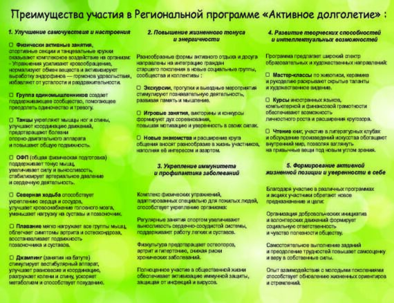 Региональная программа «Активное долголетие» в Тульской области на 2025 - 2030 годы