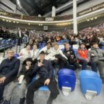 Посетили в Ледовом дворце товарищеский хоккейный матч между командами Правительства Тульской области и Санкт-Петербурга